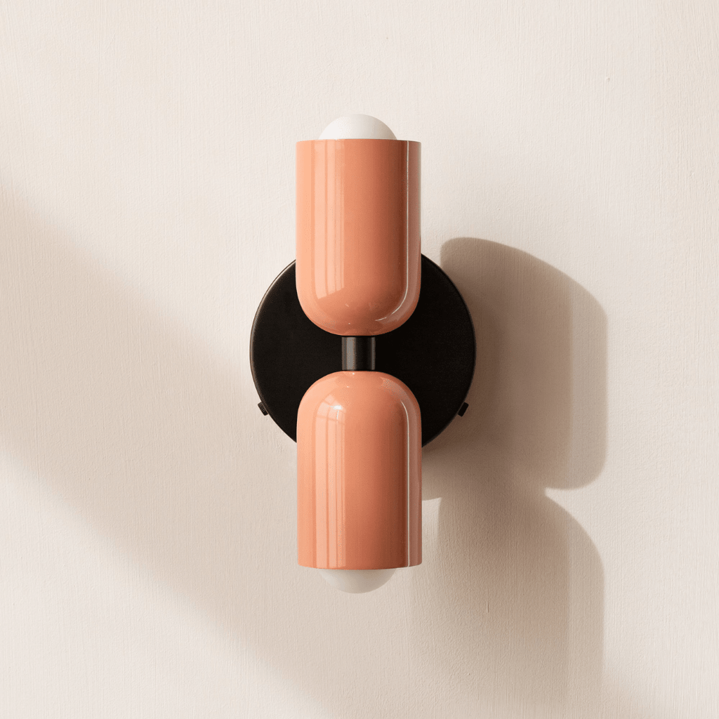 Two-Light LED Cylinder Wall Sconce In Modern Minimalist Iron