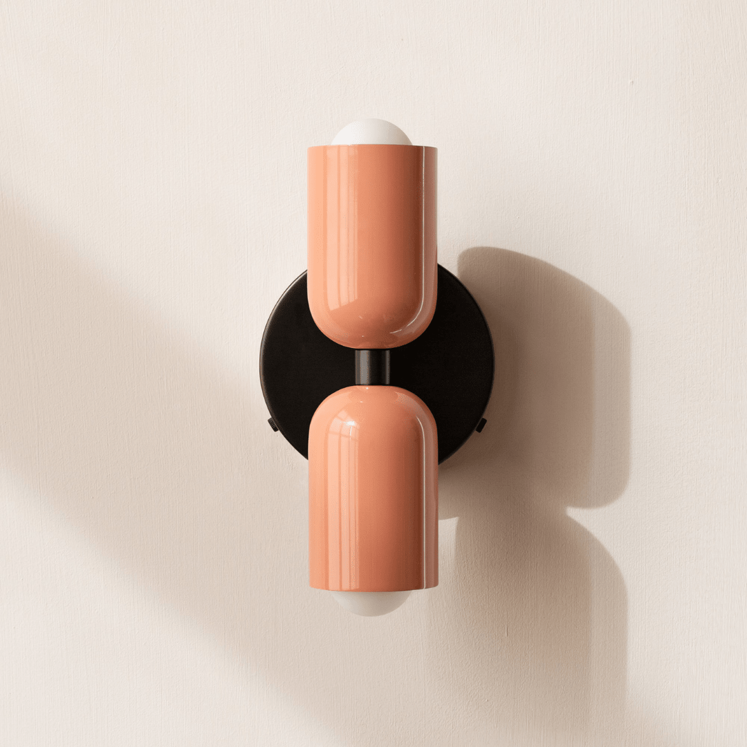 Two-Light LED Cylinder Wall Sconce In Modern Minimalist Iron