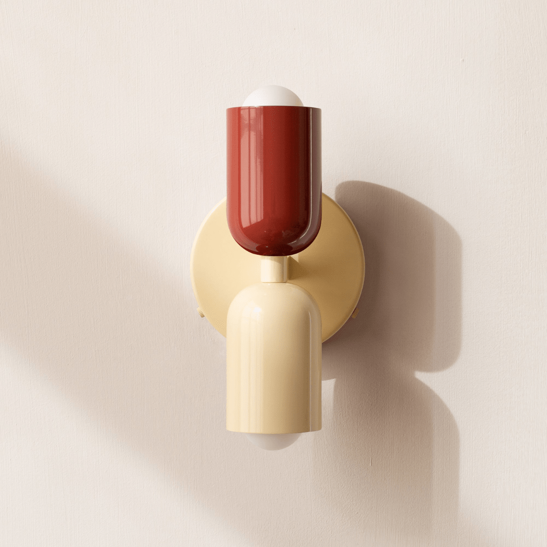 Two-Light LED Cylinder Wall Sconce In Modern Minimalist Iron