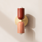 Two-Light LED Cylinder Wall Sconce In Modern Minimalist Iron