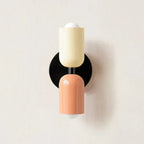 Two-Light LED Wall Sconce In Modern Metal Cylinder Design