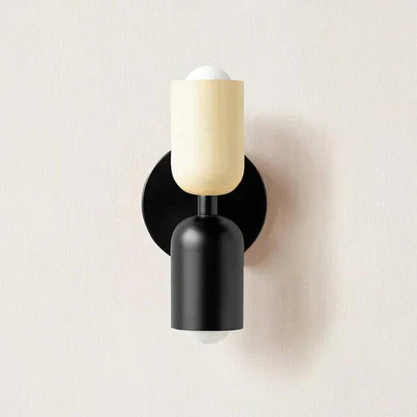 Two-Light LED Wall Sconce In Modern Metal Cylinder Design