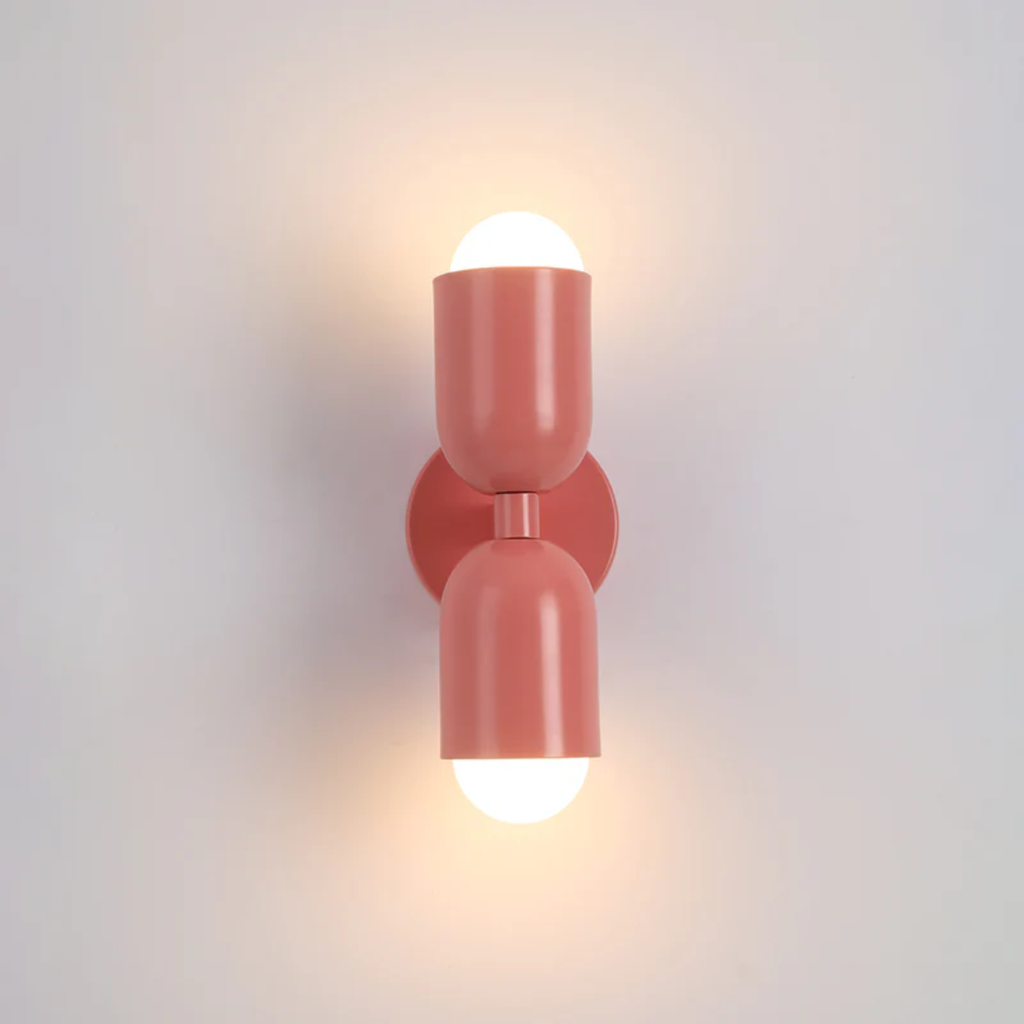 Dual LED Metal Cylinder Wall Sconce For Warm Ambient Light