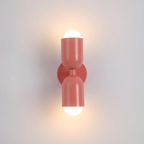 Dual LED Metal Cylinder Wall Sconce For Warm Ambient Light