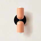 Two-Light LED Wall Sconce In Modern Metal Cylinder Design