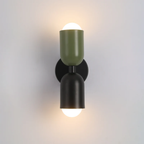 Dual LED Metal Cylinder Wall Sconce For Warm Ambient Light