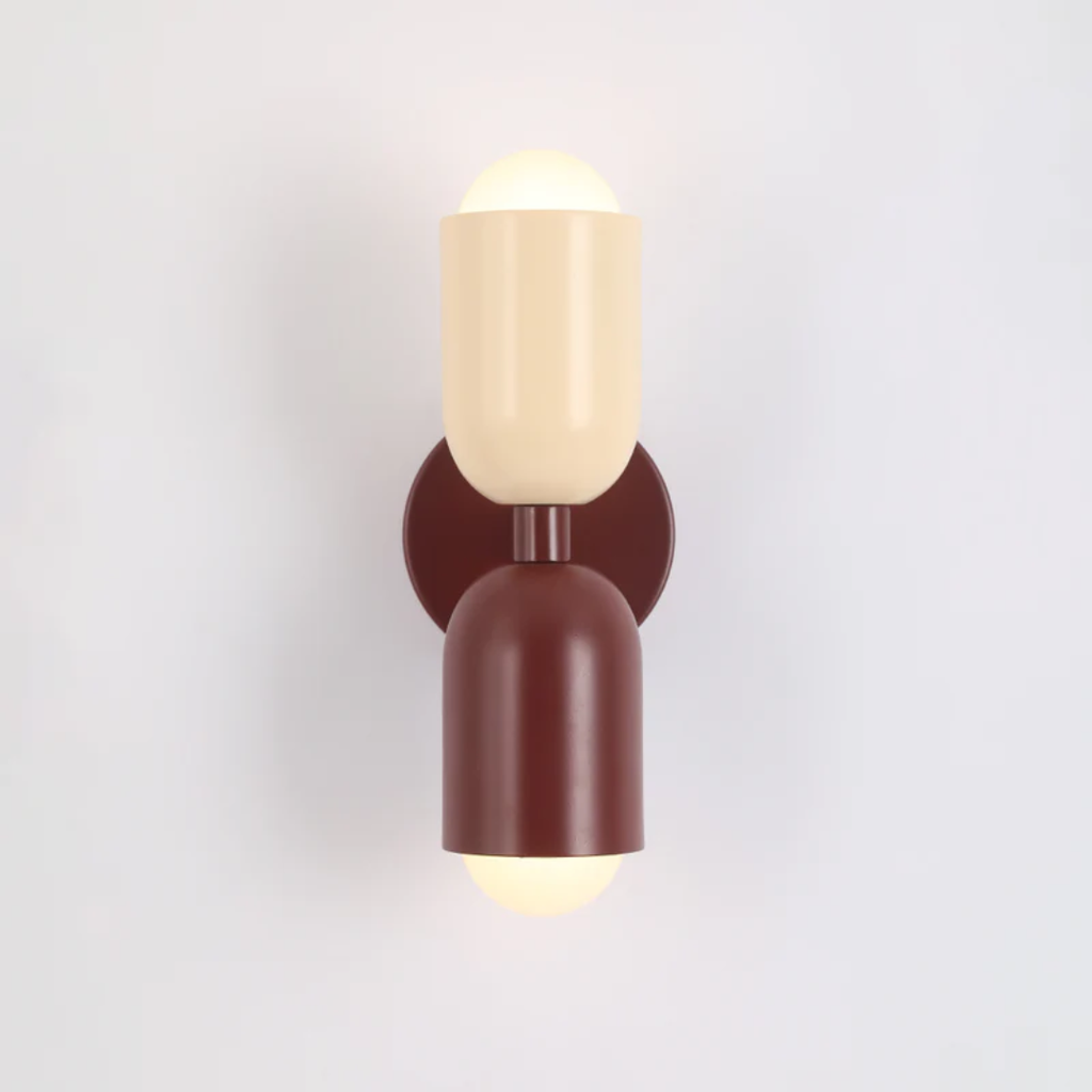 Dual LED Metal Cylinder Wall Sconce For Warm Ambient Light