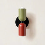 Two-Light LED Wall Sconce In Modern Metal Cylinder Design