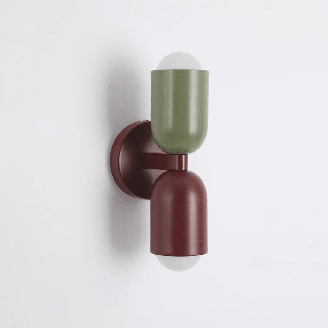 Dual LED Metal Cylinder Wall Sconce For Warm Ambient Light