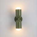 Dual LED Metal Cylinder Wall Sconce For Warm Ambient Light
