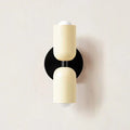 Two-Light LED Wall Sconce In Modern Metal Cylinder Design