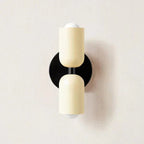 Two-Light LED Wall Sconce In Modern Metal Cylinder Design