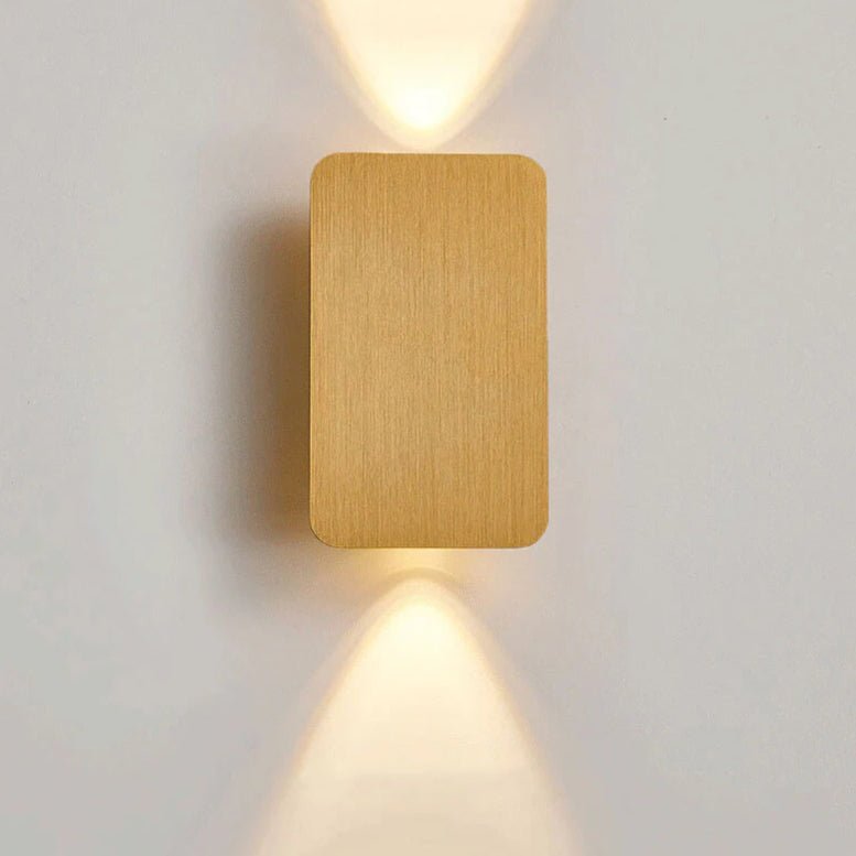Two-Light LED Wall Sconce With Frosted Glass In Minimalist Design