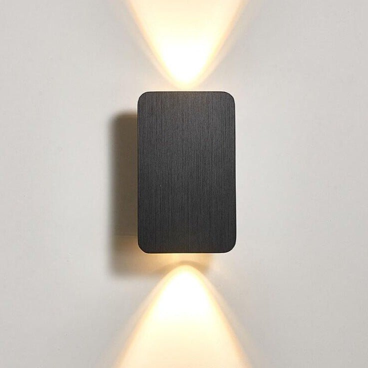 Two-Light LED Wall Sconce With Frosted Glass In Minimalist Design