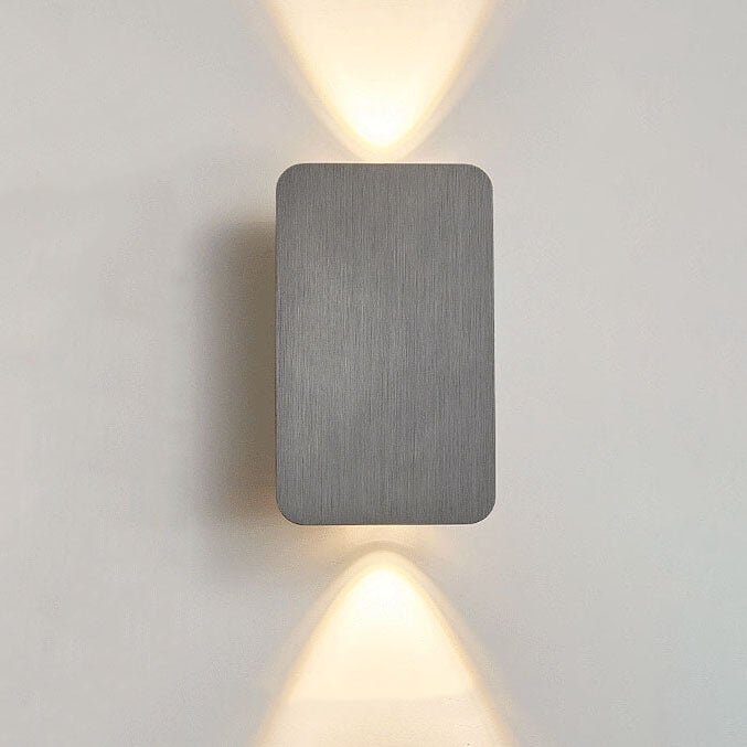 Two-Light LED Wall Sconce With Frosted Glass In Minimalist Design