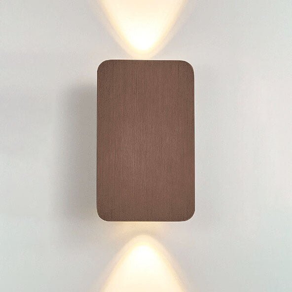 Two-Light LED Wall Sconce With Frosted Glass In Minimalist Design