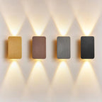 Two-Light LED Wall Sconce With Frosted Glass In Minimalist Design
