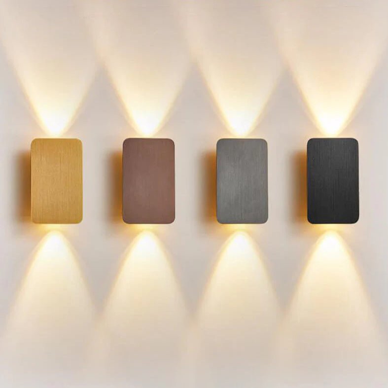 Two-Light LED Wall Sconce With Frosted Glass In Minimalist Design
