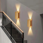 Two-Light LED Wall Sconce With Frosted Glass In Minimalist Design