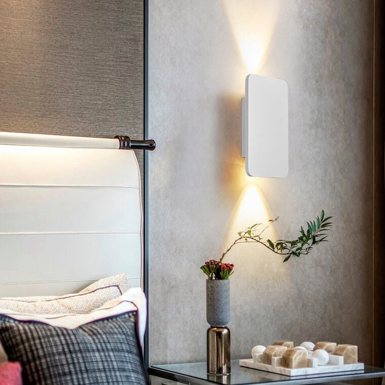 Two-Light LED Wall Sconce With Frosted Glass In Minimalist Design