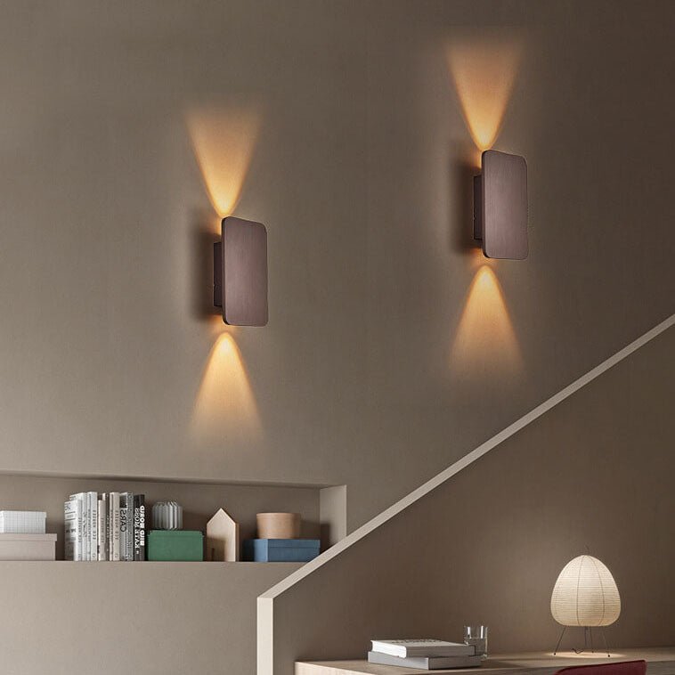 Two-Light LED Wall Sconce With Frosted Glass In Minimalist Design