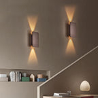 Two-Light LED Wall Sconce With Frosted Glass In Minimalist Design