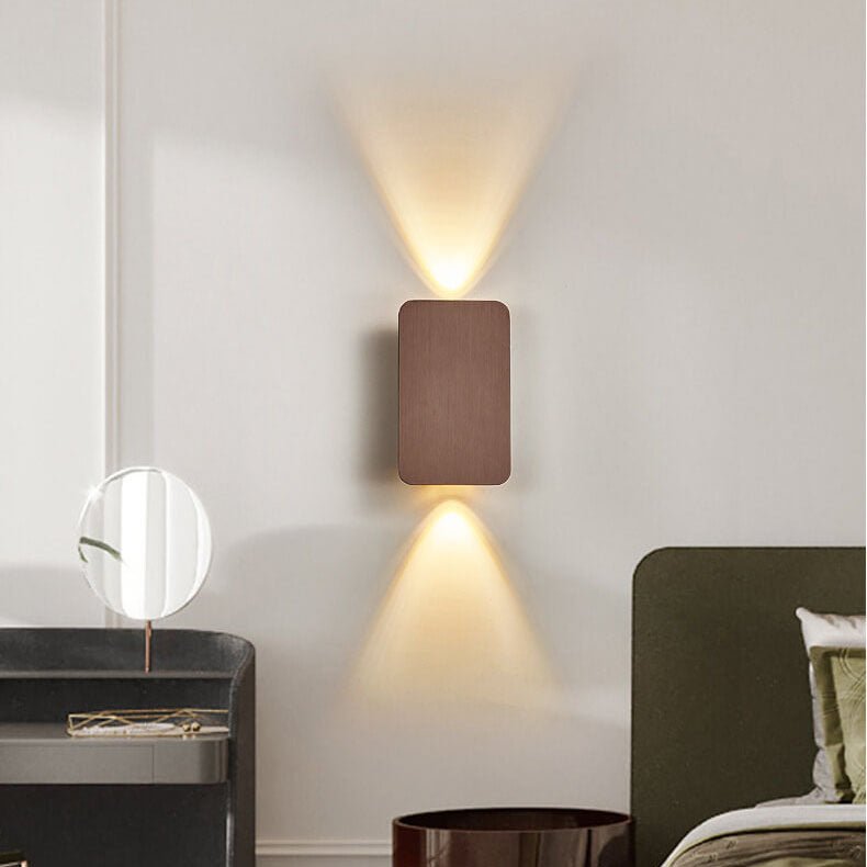 Two-Light LED Wall Sconce With Frosted Glass In Minimalist Design