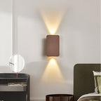 Two-Light LED Wall Sconce With Frosted Glass In Minimalist Design