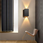 Two-Light LED Wall Sconce With Frosted Glass In Minimalist Design