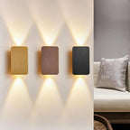 Two-Light LED Wall Sconce With Frosted Glass In Minimalist Design