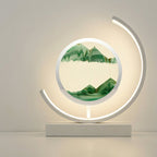 Flowing Sand Art Touch-Control LED Table Lamp, 12-Inch Kinetic Design