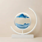 Flowing Sand Art Touch-Control LED Table Lamp, 12-Inch Kinetic Design