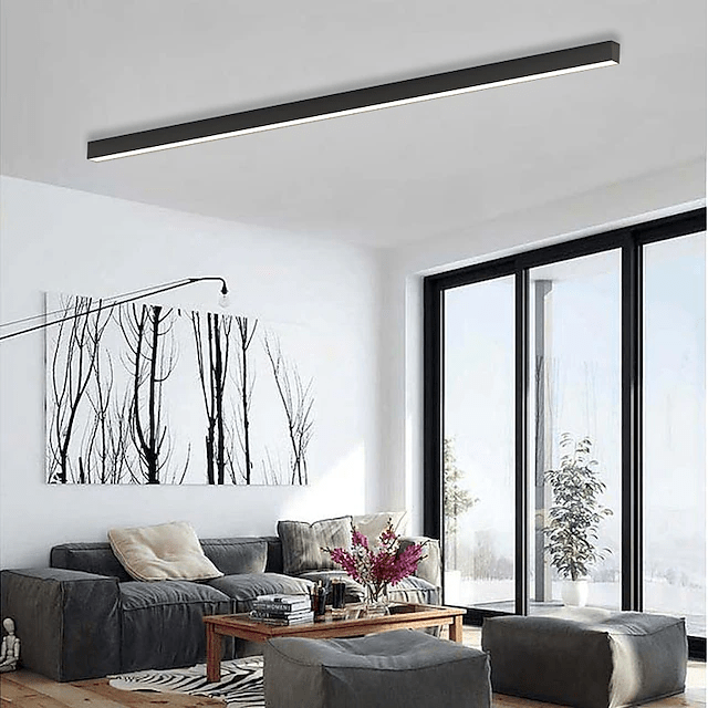 48-Inch Linear LED Ceiling Light With Low-Profile Acrylic Design