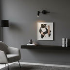 LED Wall Sconce With Adjustable Swing Arm, Modern Wrought Iron Design