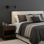 LED Wall Sconce With Adjustable Swing Arm, Modern Wrought Iron Design