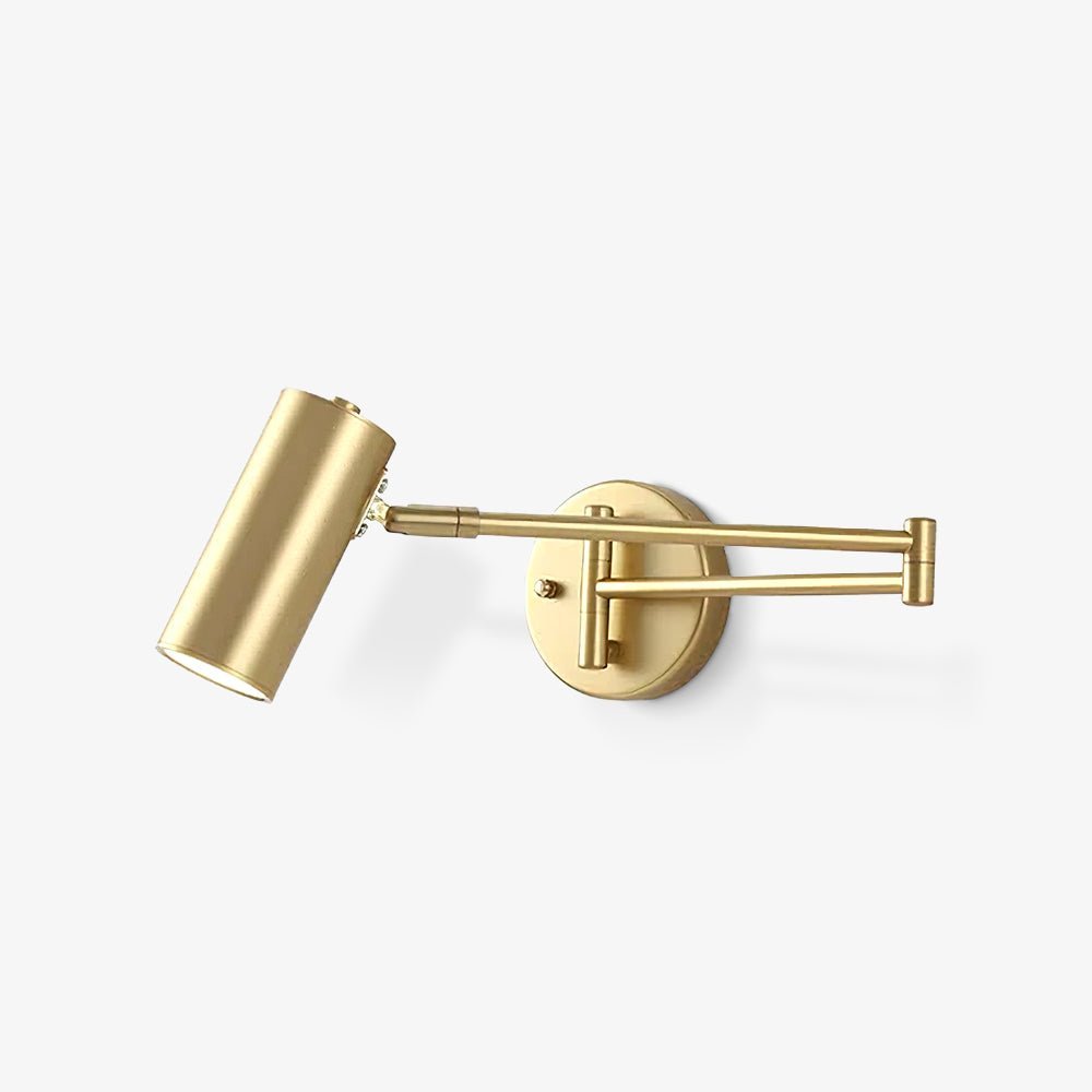 LED Wall Sconce With Adjustable Swing Arm, Modern Wrought Iron Design