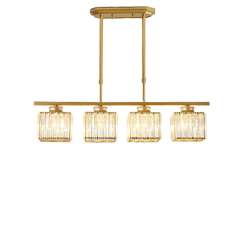 Simplisitic Linear Pendant Light With Glass Shades For Modern Interiors by Anjoize