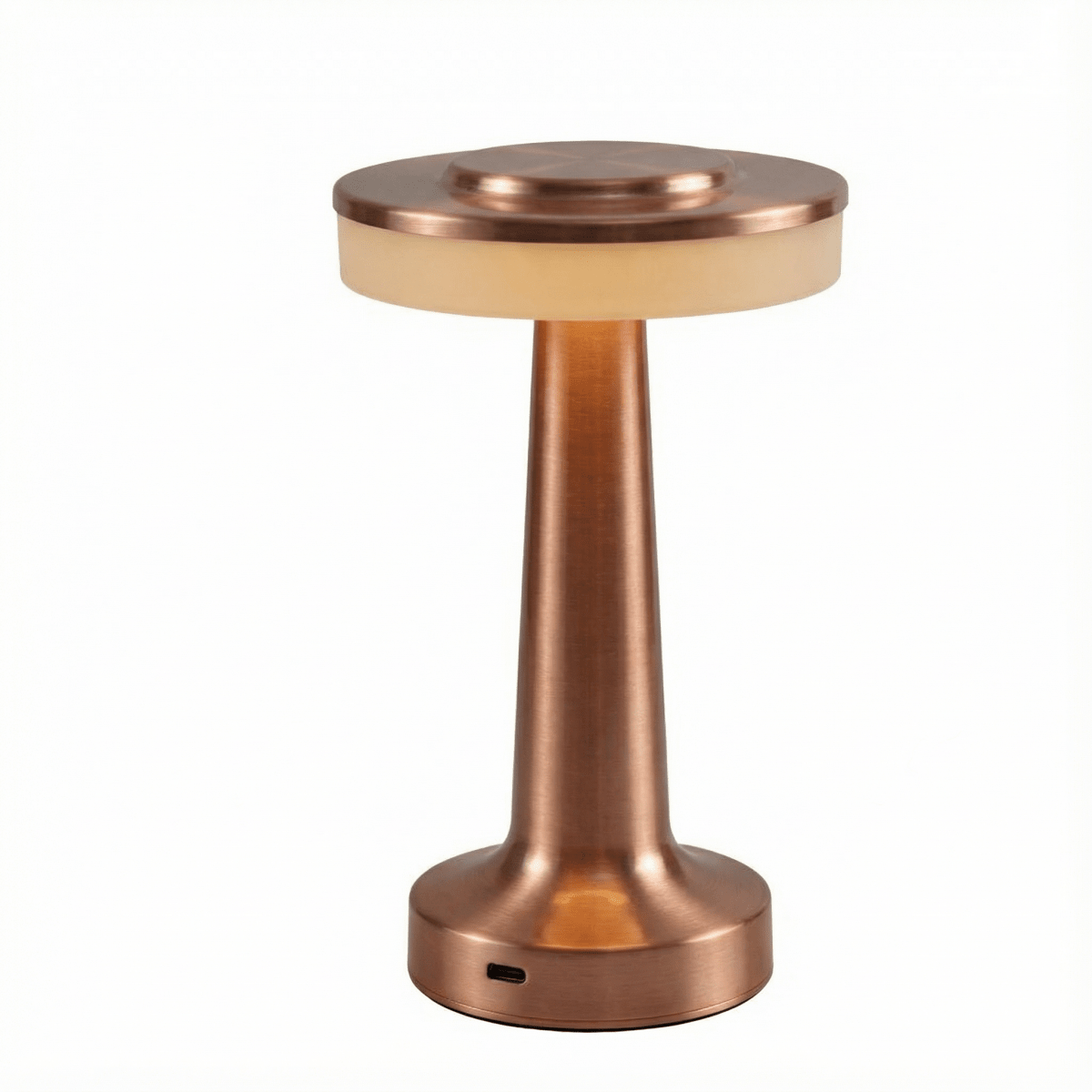 Rechargeable Touch-Dimming LED Desk Lamp With Sleek Metal Finish