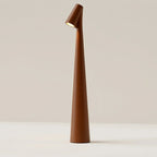 Cordless Cone LED Desk Lamp With Touch Dimming, 12 Inches Tall