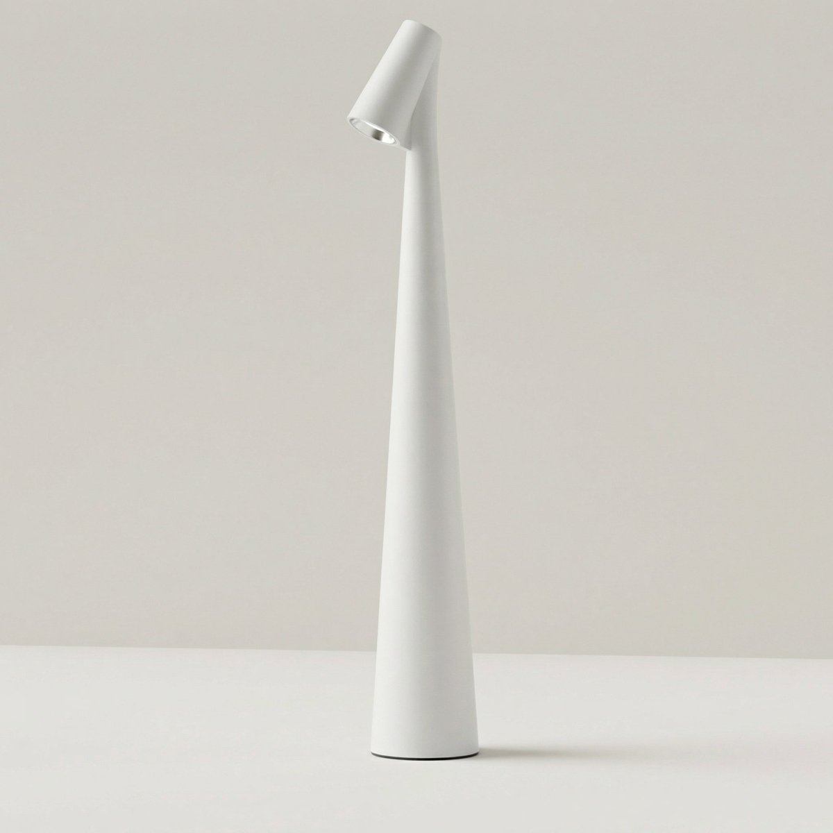Rechargeable LED Desk Cone Lamp With Touch Control, 12 Inches Tall