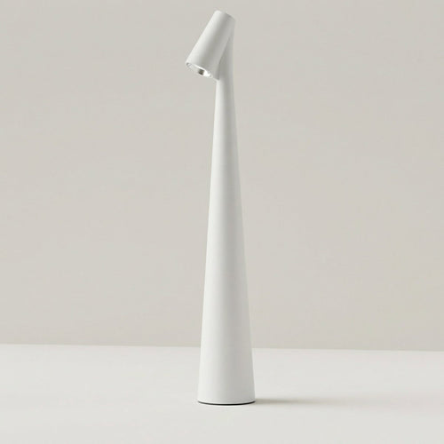 Rechargeable LED Desk Cone Lamp With Touch Control, 12 Inches Tall