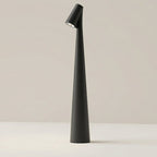 Cordless Cone LED Desk Lamp With Touch Dimming, 12 Inches Tall