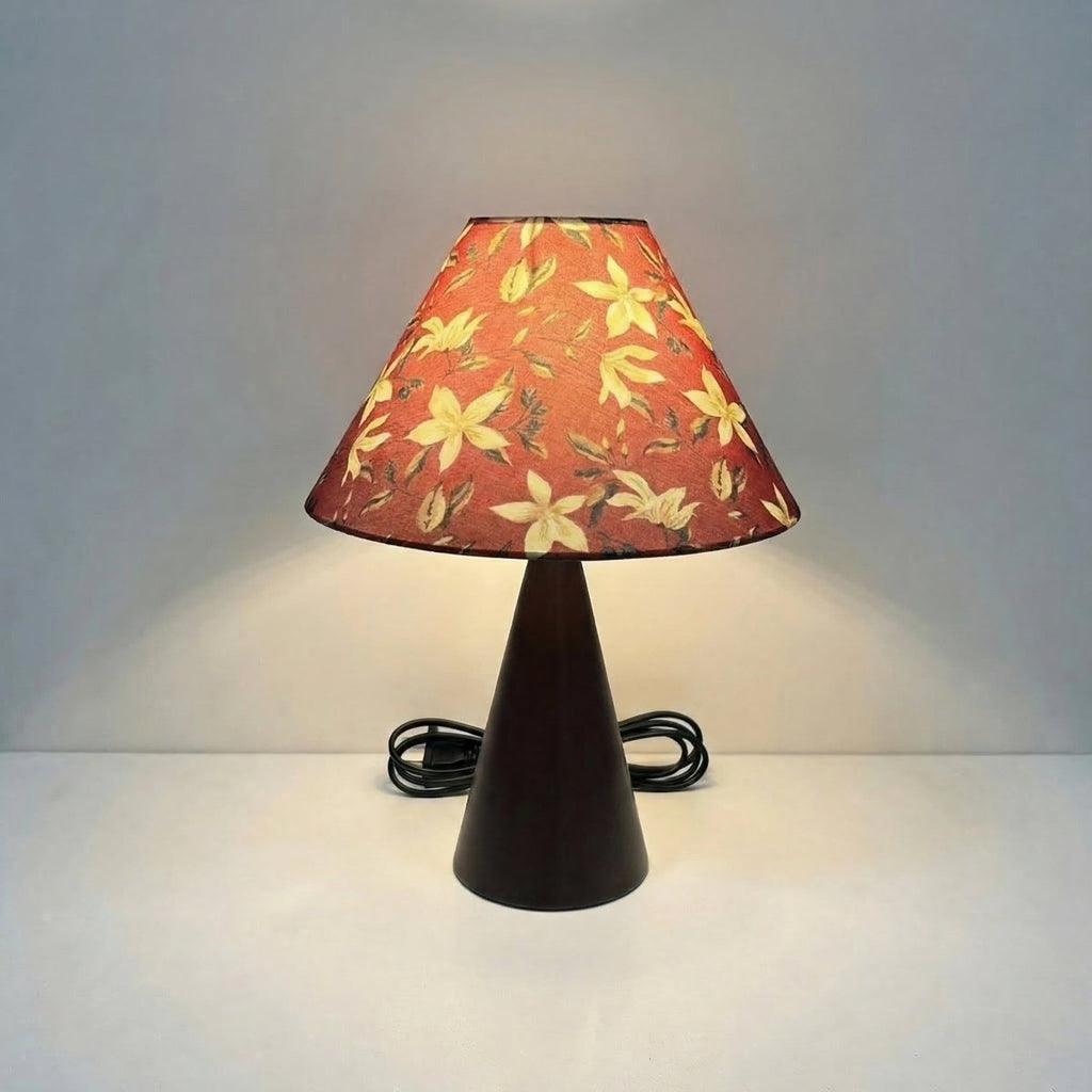Vintage-Inspired Fabric Table Lamp with Warm Diffused Glow, 14 Inches Tall