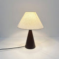 Vintage-Inspired Fabric Table Lamp with Warm Diffused Glow, 14 Inches Tall